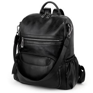 Travel Backpack Purse for Women Vegan Leather Ladies Fashion Tassel Shoulder🐰